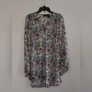 Nicole by Nicole Miller Floral Swimsuit Cover Up Size 14